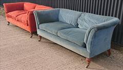 1910 Howard and Sons Baring sofa on turned legs _23.JPG